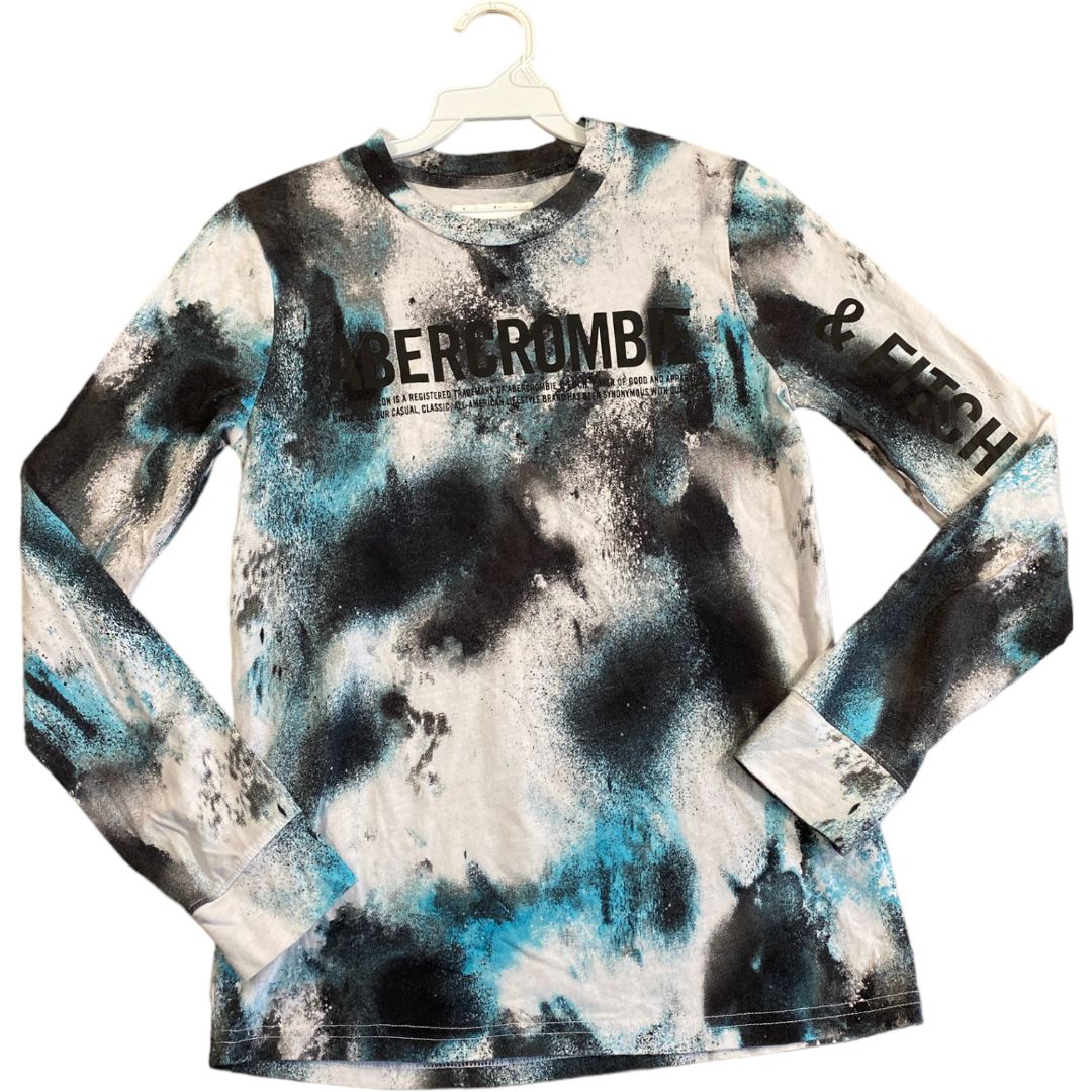 Abercrombie Teal Splatter Tee (10/12 Boys)