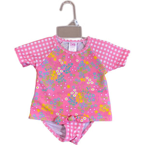 Real Love Pink Floral Swim Set NWT (18M Girls)