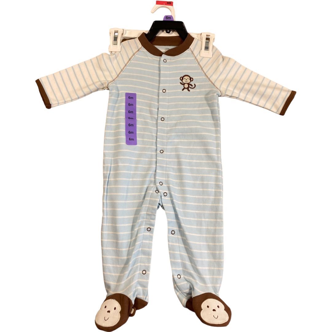 Little Me Blue Monkey Sleeper NWT (6M Boys)