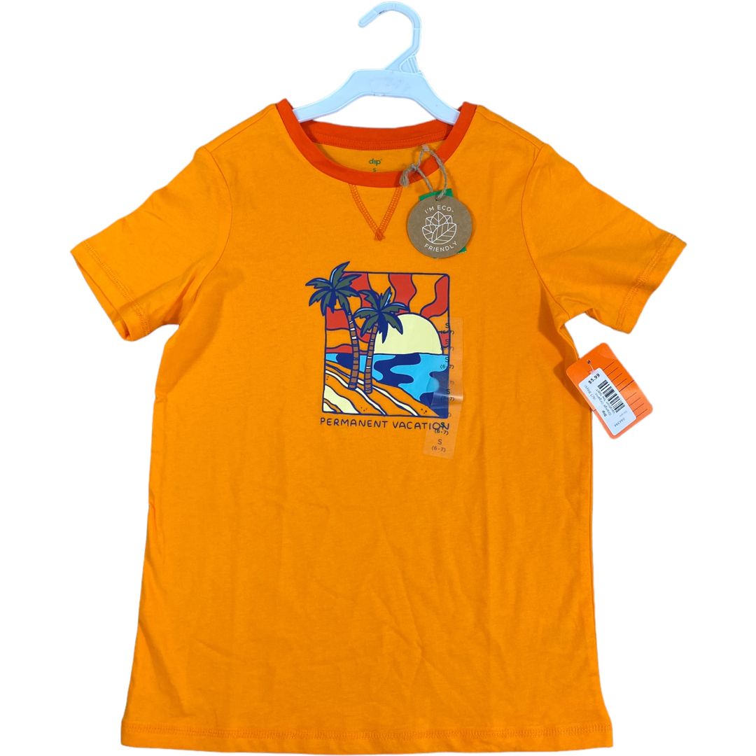 Dip Orange Organic Vacation Tee NWT (6/7 Boys)