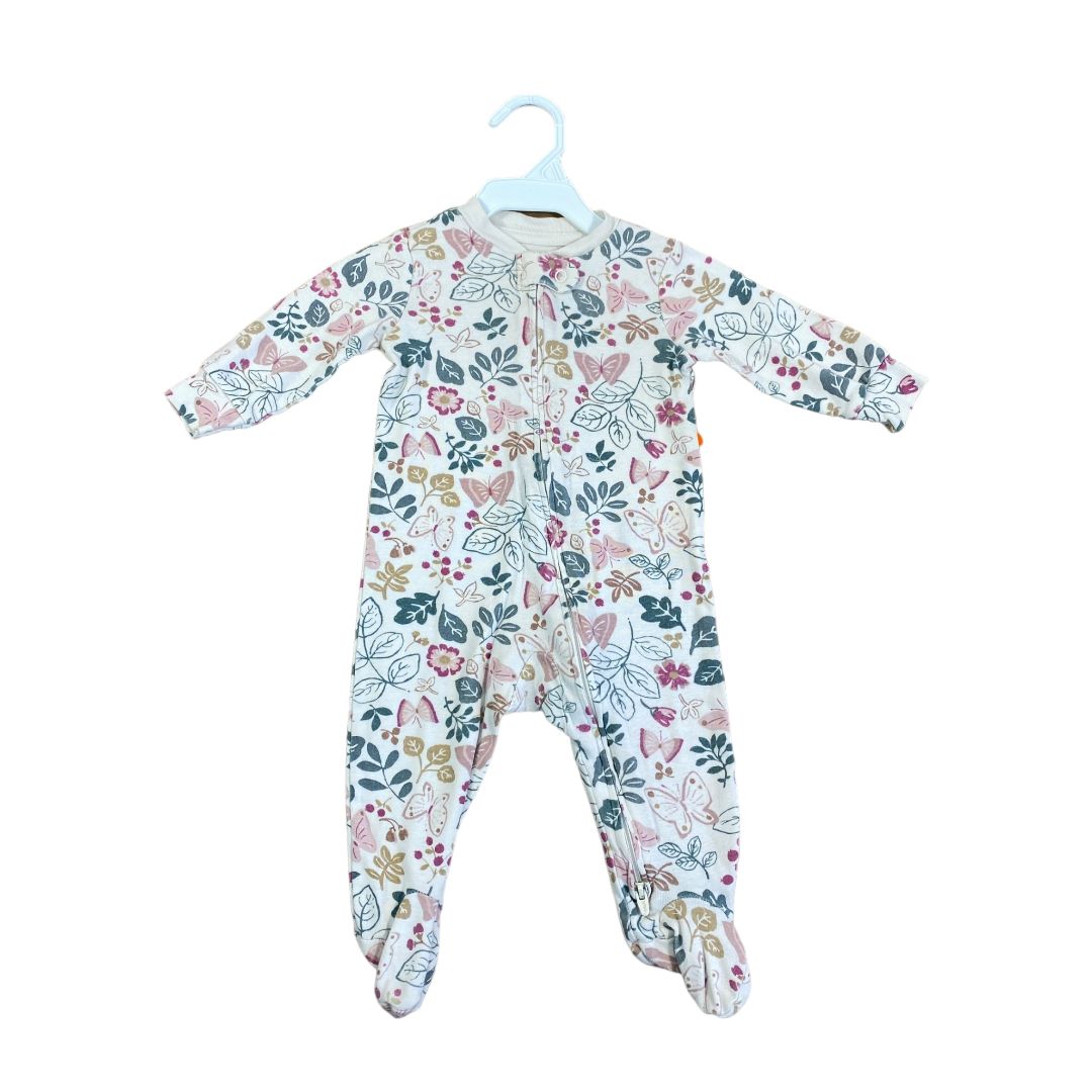 Carter's Cream Organic Floral Sleeper (6M Girls)