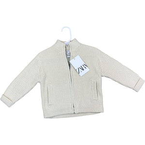 Zara Cream 1/4 Zip Cardigan NWT (12/18M Boys)