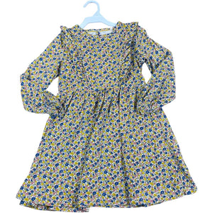 Mini Boden Yellow Floral Dress (6/7 Girls)