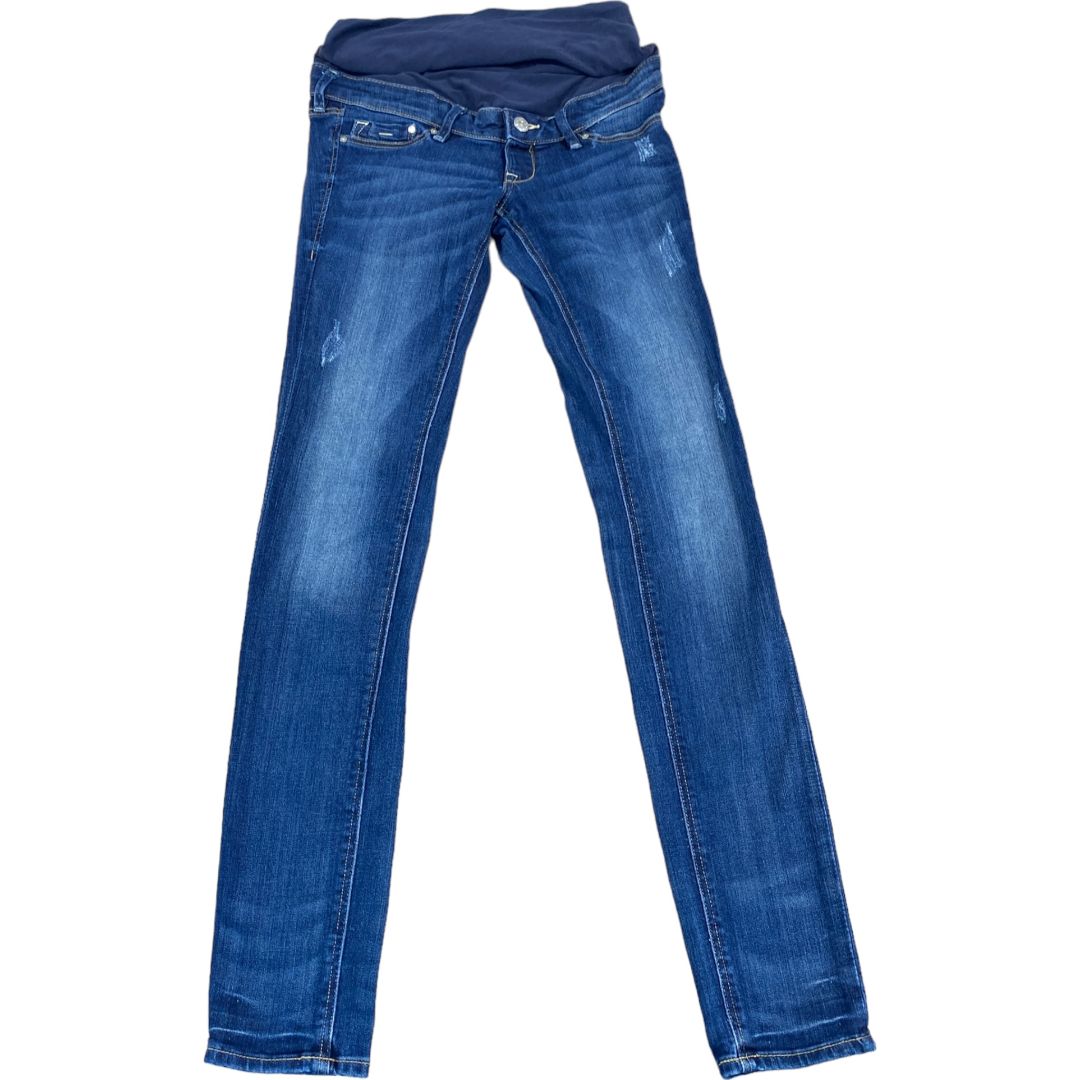 & Denim Blue Mama Skinny Jeans (Maternity Small)