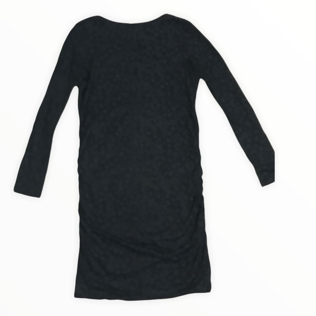 Gap Black Leopard Print Dress (Maternity S)