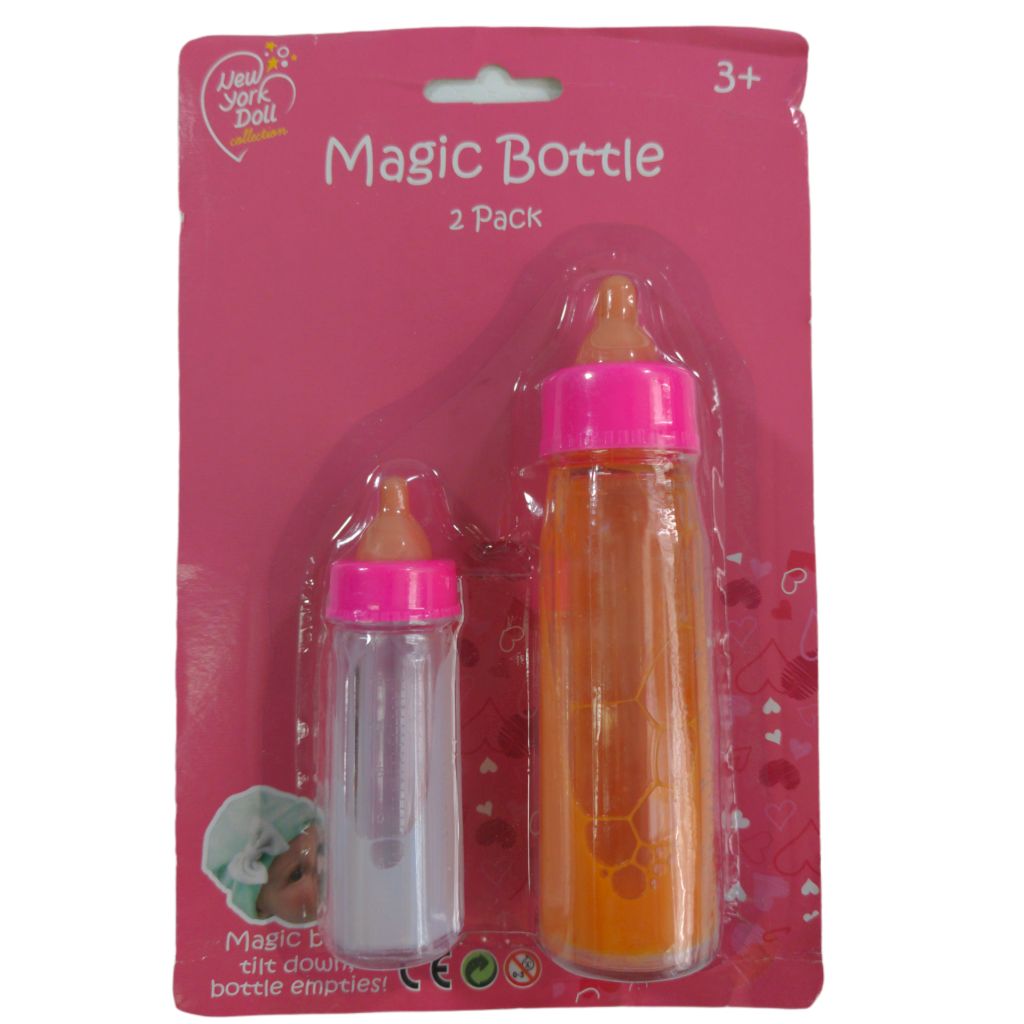 New York Doll Company  Magic Milk and Juice Bottles