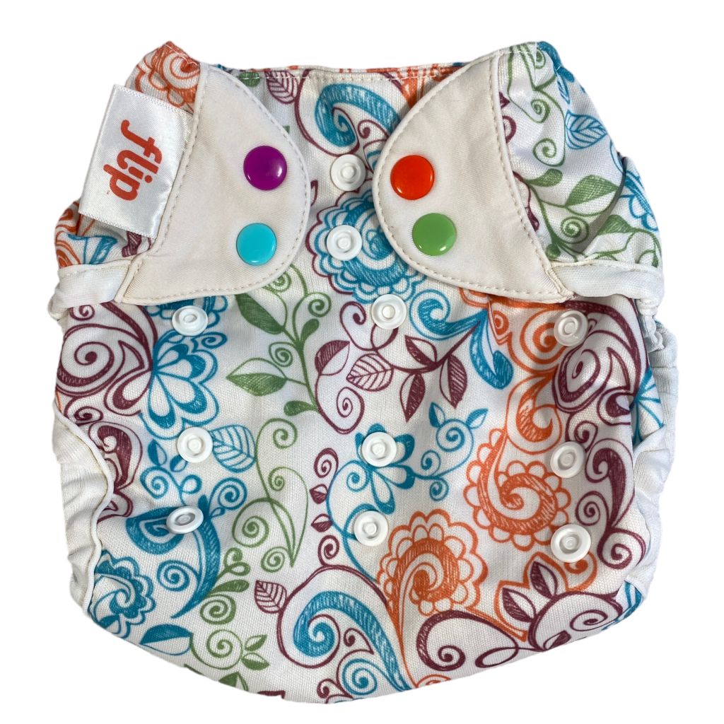 Flip  Floral Diaper Cover One Size