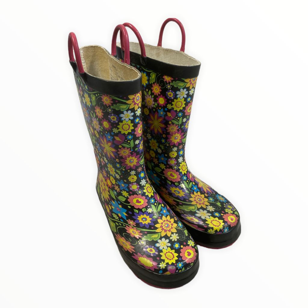 Western Chief  Floral Rain Boots (Size 1Y)