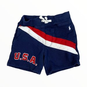 Ralph Lauren Polo Navy USA Sweat Shorts (4 Boys)
