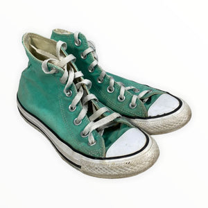 Converse Mint High Tops (size 6Y)