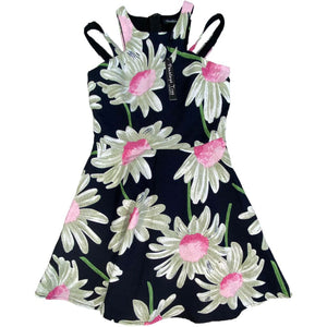 Penelope Tree Black Floral Dress NWT (12/14 Girls)