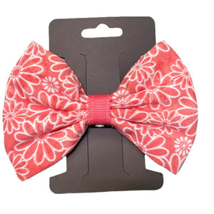 Handmade Pink Floral Bow