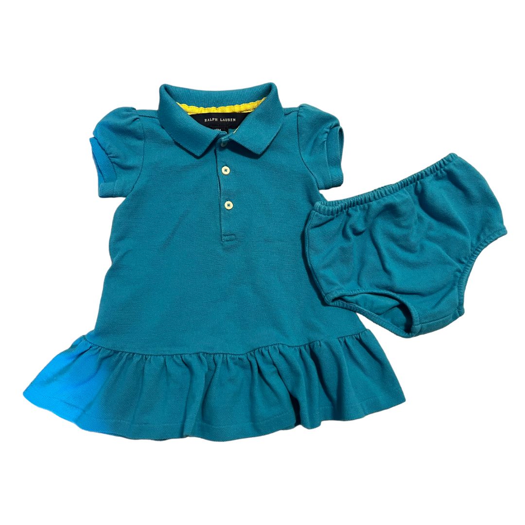 Ralph Lauren Blue Polo Dress (9M Girls)
