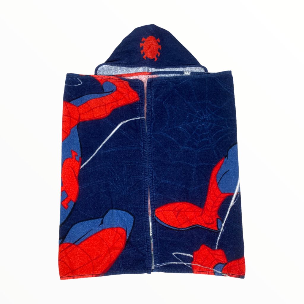 Marvel Navy Spiderman Hooded Towel NWOT (2/4T Boys)