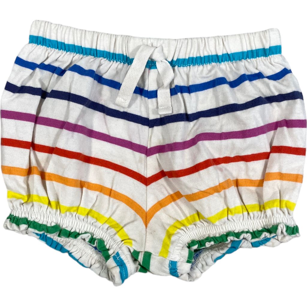 Primary Rainbow Stripe Short (3/6M Girls)