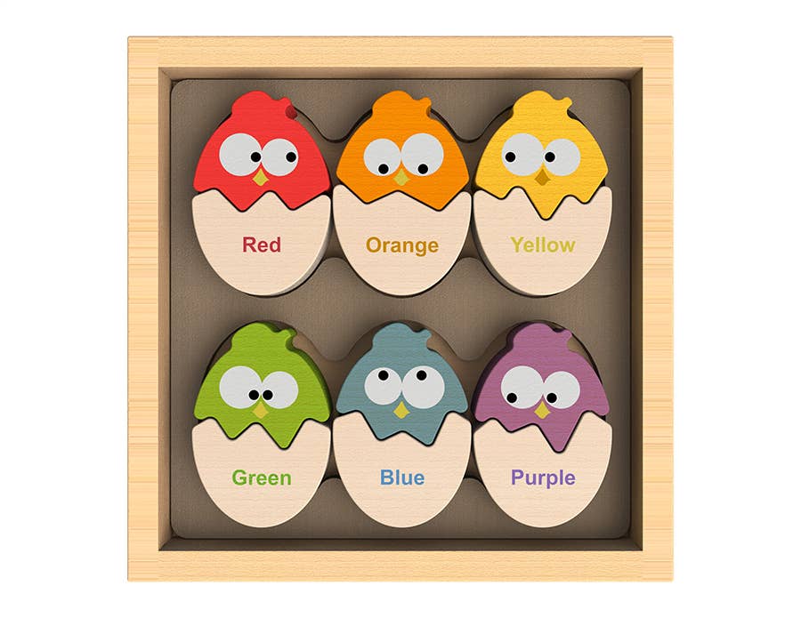BeginAgain  Color 'N Eggs - Bilingual Matching Puzzle