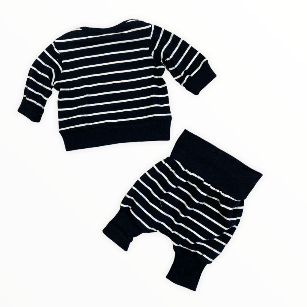 Nordstrom Black Stripe Pants Set NWT (Newborn Boys)