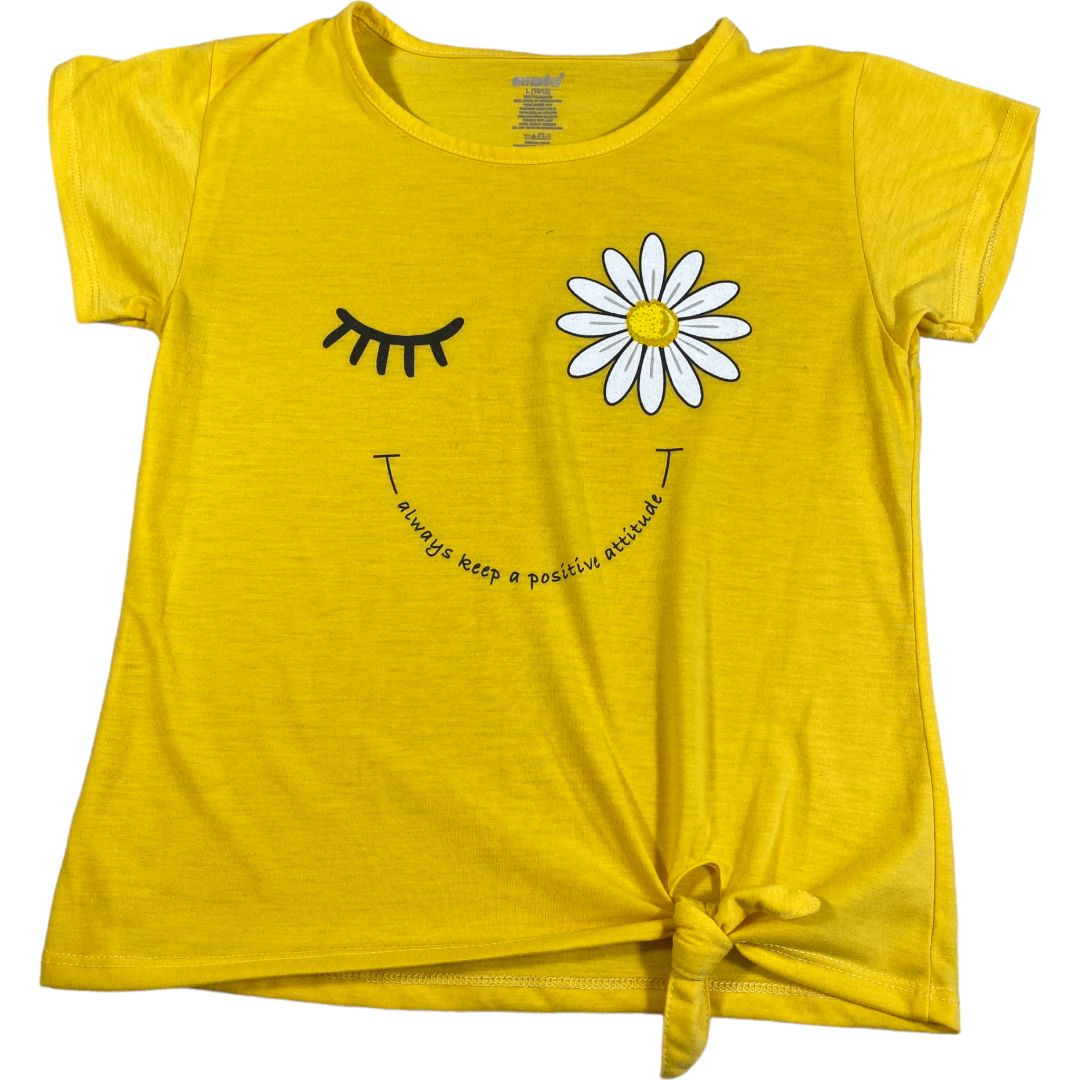 Yellow Positive Attitude Tee (10/12 Girls)