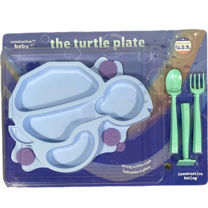 Constructive Eating Blue Turtle TrainingPlate