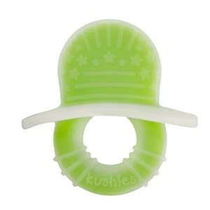 Kushies Lime Silisoothe Silicone Teether 3M +
