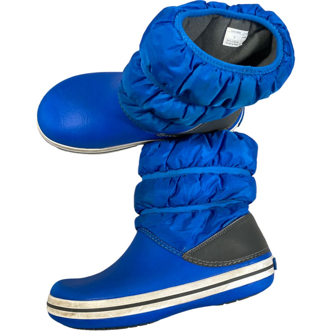 Crocs Blue Winter Boots (Size 7/8)