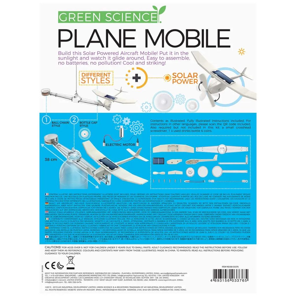 ToySmith  Solar Plane Mobile Kit