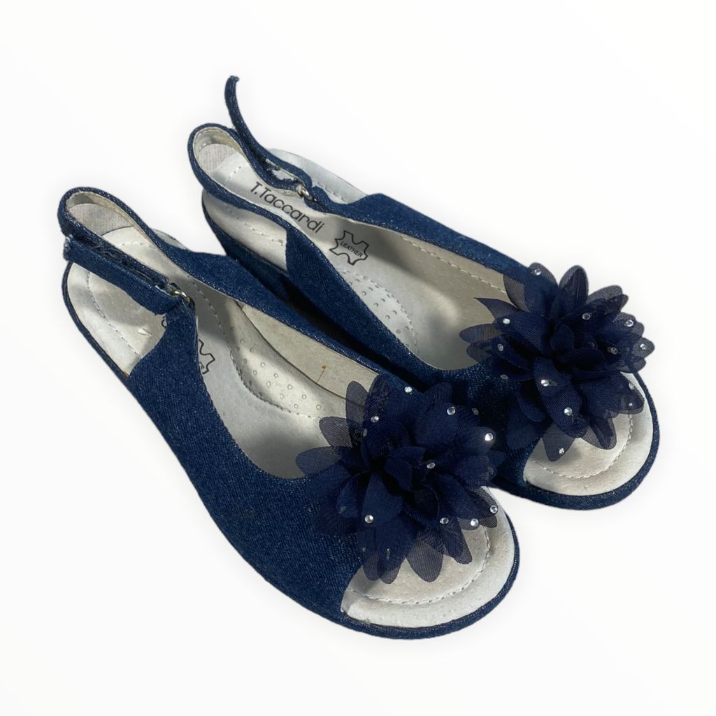 T. Taccardi Navy Bow Flats (Size 1.5Y)