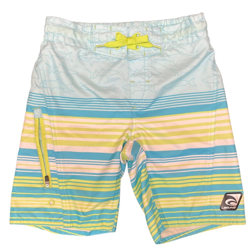 Laguna  Stripe Swim Trunks (8 Boys)