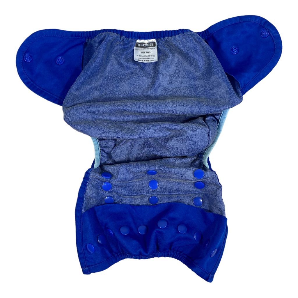 Thirsties Blue Diaper Cover (9/36M Neutral)