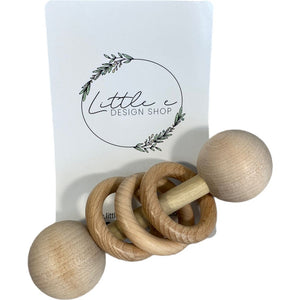 Little e Design Shop  Wood Rattle