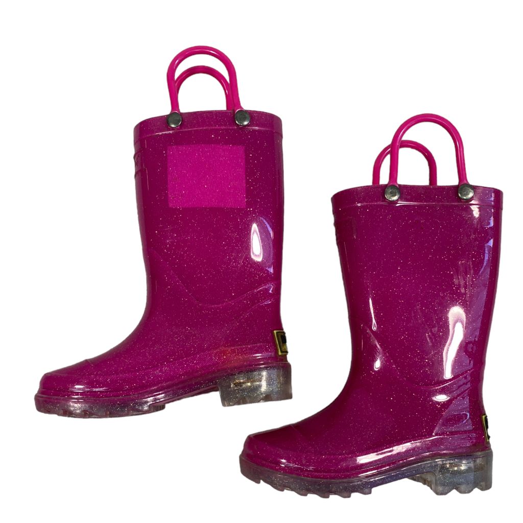 Western Chief Pinmk Light Up Rain Boots (Size 6)