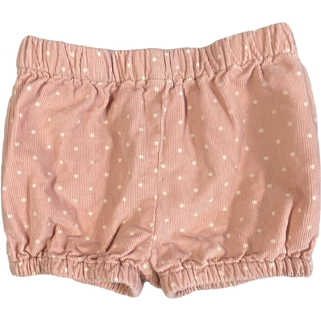 Baby Boden Peach Polka Dot Shorts (6/12M Girls)