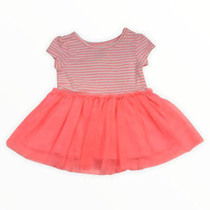 Carter's Hot Pink Tutu Stripe Dress (6M Girls)