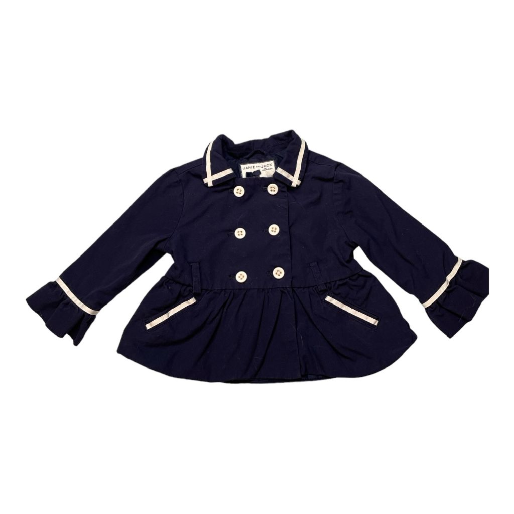Janie & Jack Navy Sailor Jacket (12/18M Girls)