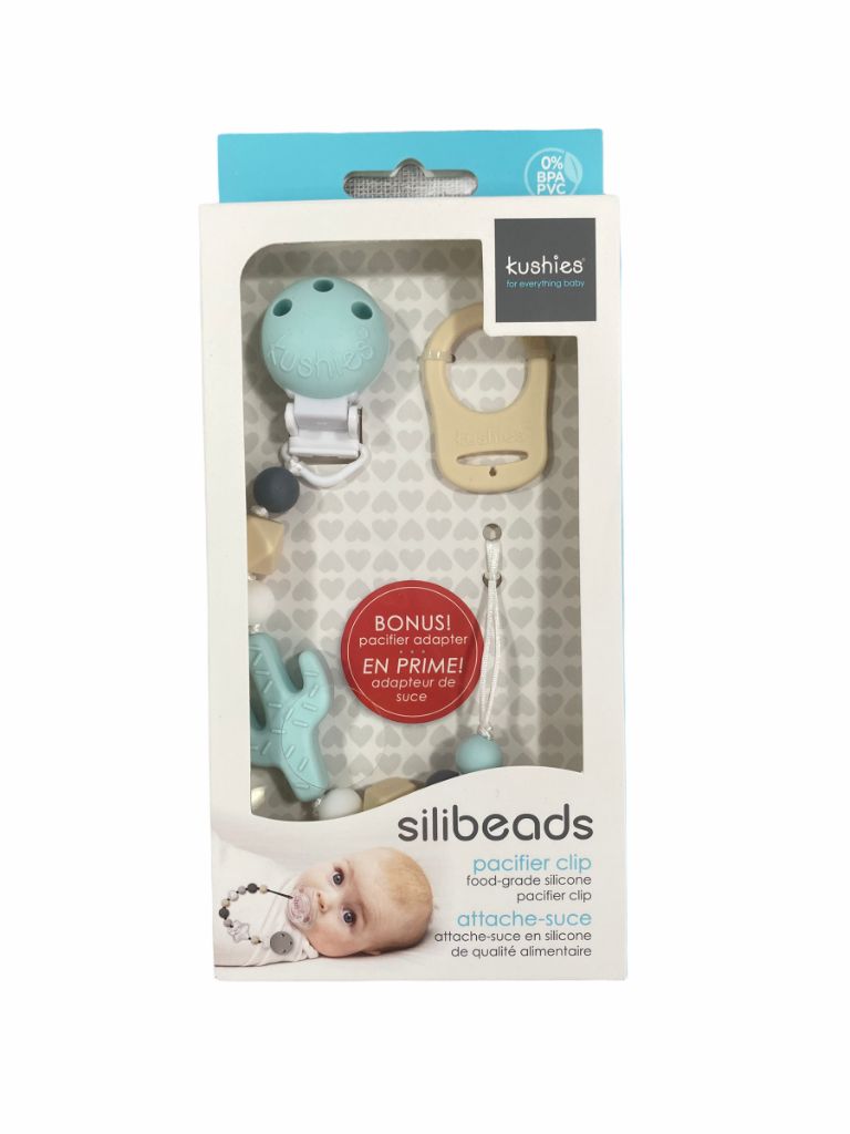 Kushies  Silibeads Cactus Silicone Pacifier Clip