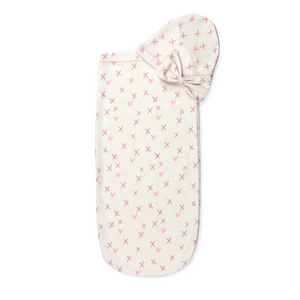 Itzy Ritzy Cross Your Heart Cutie Cocoon™ Matching Cocoon & Hat Sets (0/3M Girls)