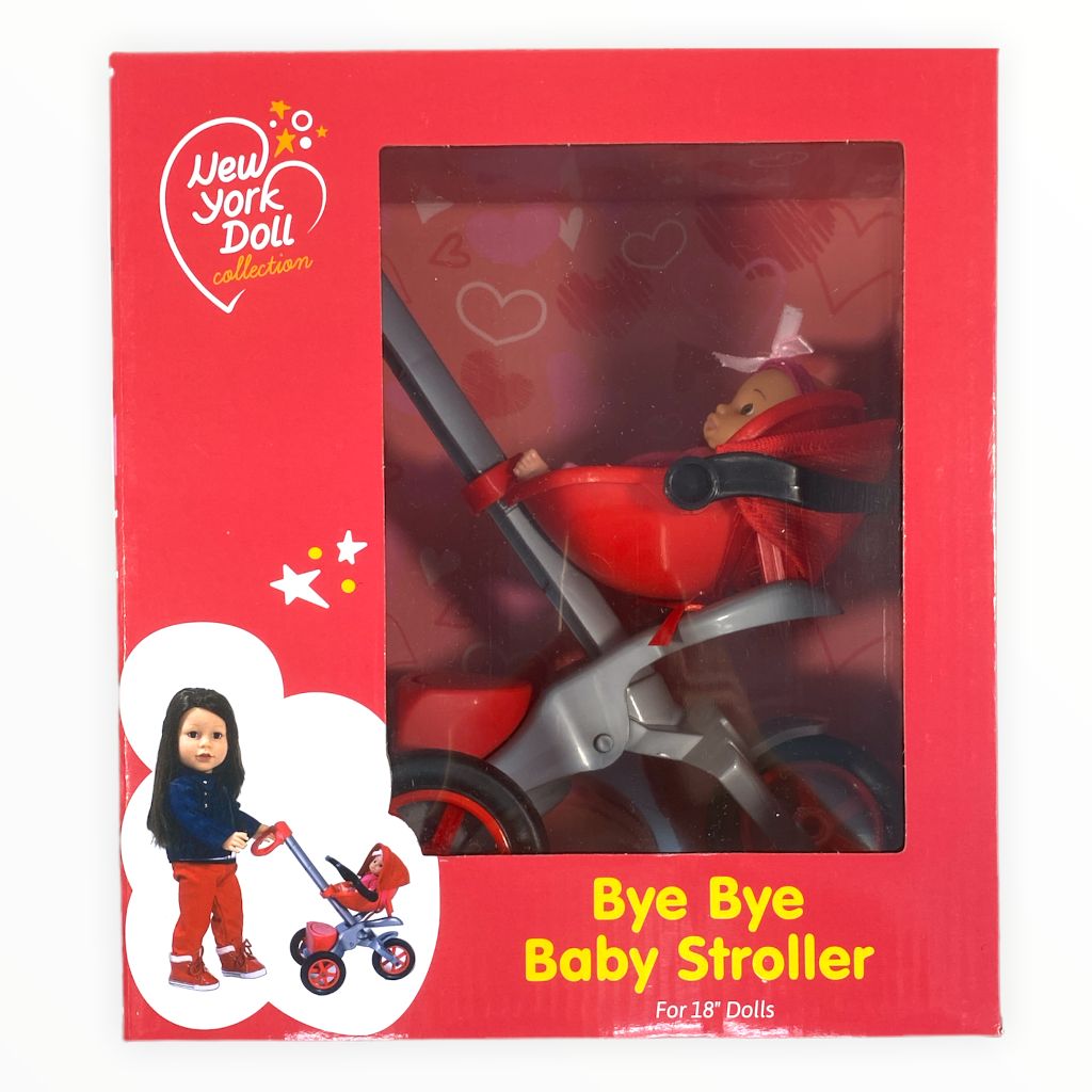 New York Doll Company  Bye Bye Baby Doll Stroller for 18" Dolls