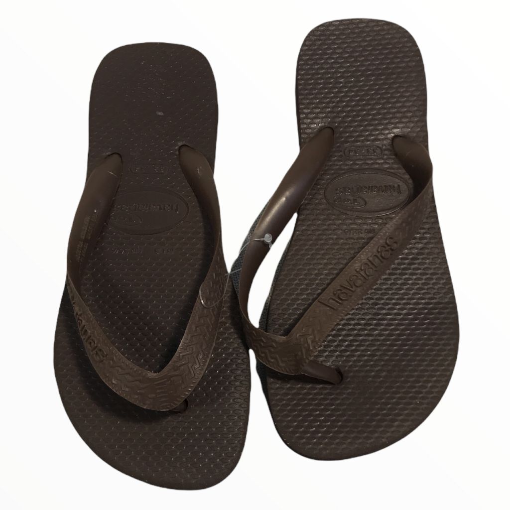 Havaianas  Brown Flip Flops (size 2Y)
