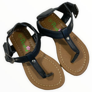 Petalia Black Sandals (Size 7)